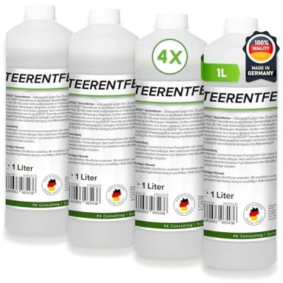 Abbildung von Flotex Teerentferner, 4 x 1L Teerreiniger löst Teer, Fett, Bitumen und Öl Rückstände