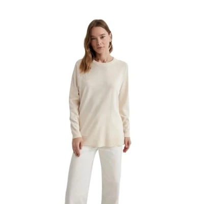 Abbildung von DeFacto Damen Strickmode Stilvolle Strickpullover Blusen &amp; Tuniken für Auswahl an Pullover Feinstrickpullover Strickjacken und Pulli