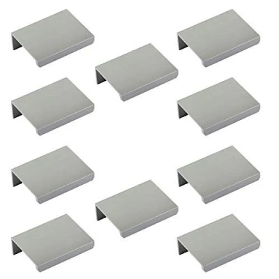 Abbildung von SOTECH 10 x Hinterschraubgriff Blankett Jane 50 mm Chrom matt Schrankgriffe Möbelgriff Schubladengriffe