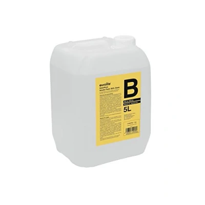 Abbildung von Eurolite Smoke Fluid B2D Basic 5 Liter Nebelfluid für Nebelmaschinen Mittlere Dichte und Standzeit Made in Germany Geruchsneutral auf Wasserbasis Biologisch abbaubar