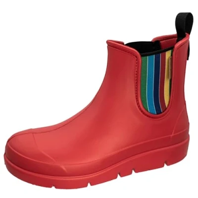 Abbildung von Fischer Markenschuh Stella Gummistiefelette aus EVA, Regenbogen Gummizug, leicht, EInlegesohle herausnehmbar