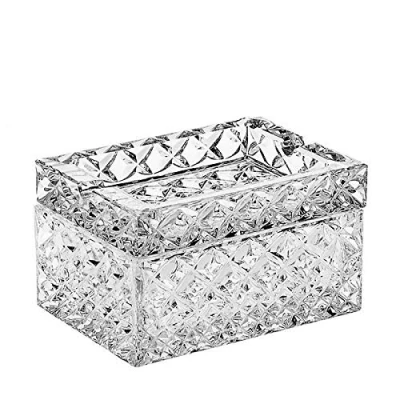 Abbildung von CRISTALICA Glaskiste Schmuckkiste Etui Zigarenkiste Diamond Imperial 12cm Bleikristall