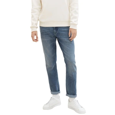 Abbildung von TOM Tailor denim Jeans Straight Leg, Herren, Größe: 32x34, Used light stone blue