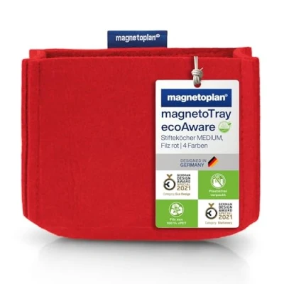 Abbildung von magnetoplan Stiftehalter 13,0 x 6,0 10,0 cm rot