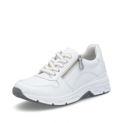 Abbildung von Rieker Damen Low Top Sneaker 48134, Frauen Halbschuhe, lose Einlage,straßenschuhe,Strassenschuhe,Sportschuhe,Freizeitschuhe,Weiss (81),36 EU / 3.5 UK