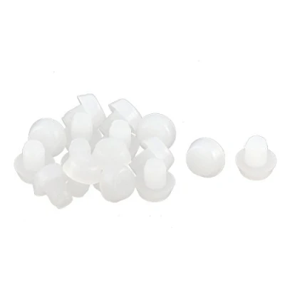 Abbildung von sourcing map 16 Stück 6mm D Blanking End Caps Kunststoff Rundschlauch Schlaucheinsatzdeckel Flach Vorbau Stoßfänger de