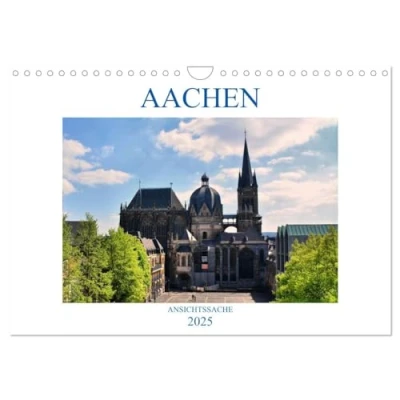 Abbildung von Aachen Ansichtssache (Wandkalender 2025 DIN A4 quer), CALVENDO Monatskalender