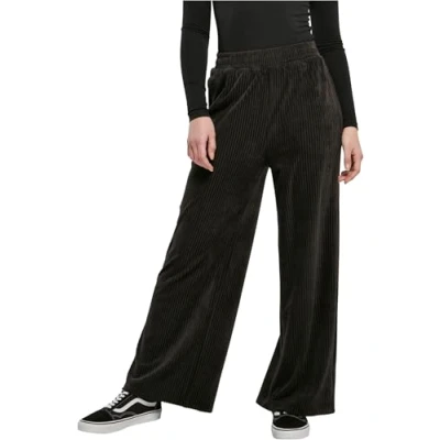 Abbildung von Urban Classics Straight Stoffhose, Damen, Größe: 3XL, Black