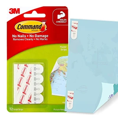 Abbildung von 3M Command Plakatstrips, 12 strips