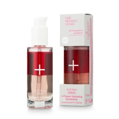 Abbildung von i+m® 2 Phasen Hydrating Konzentrat 30ml · Feuchtigkeitsserum &amp; Regenerationsöl für Gesicht Bio Gesichtspflege mit Hyaluron Aloe Vera Hautpflege Damen und Herren Vegan
