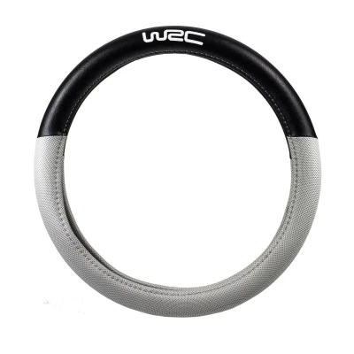 Abbildung von WRC 007381 Lenkradbezug schwarz, grau 35 38 Leder