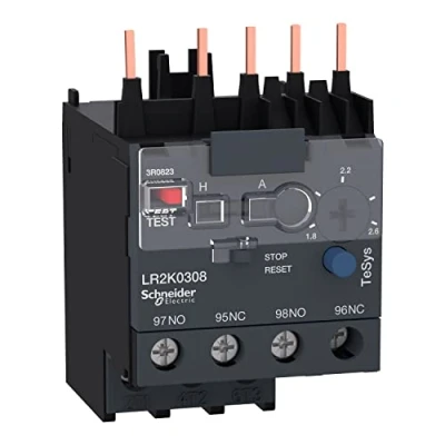 Abbildung von Schneider Electric LR2K0308 Motorschutzrelais, 1,8 2,6A, 1S+1Ö, Klasse 10A