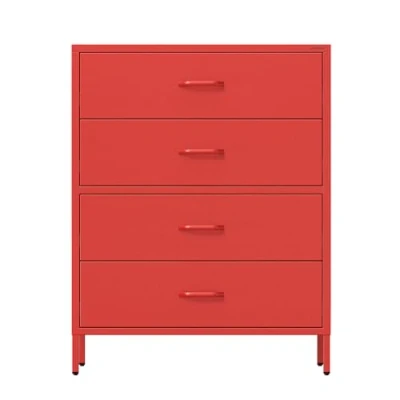 Abbildung von Jan Nowak Kommode CARLA, 800 x 1015 400 mm, Modern: rot (Kommode rot)