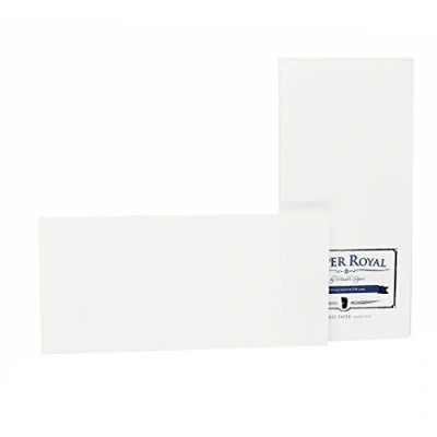 Abbildung von Rössler Papier 2051831009 Paper Royal Einzelkarten Pack DIN lang, 20 Stück, weiß gerippt