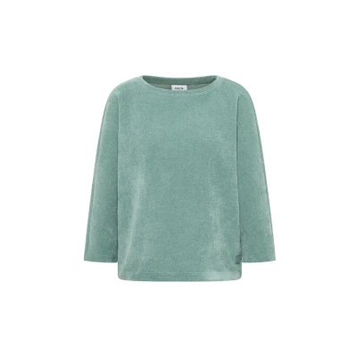 Abbildung von Cecil CORD Langarmshirt, Damen, Größe: Large, Grün