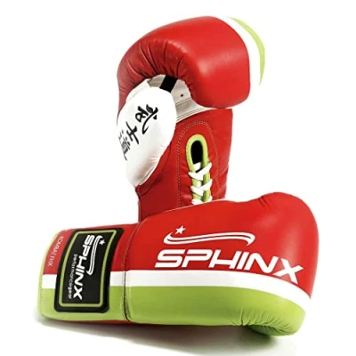 Abbildung von SPHINX PRO Fight Kombat FHX, weiches und glattes Leder, handgegerbt, für Erwachsene, Rot, 10 OZ