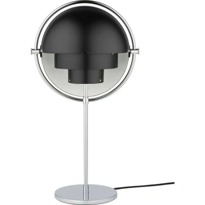 Abbildung von GUBI Tischleuchte Multi Lite, Höhe 50 cm, chrom/schwarz