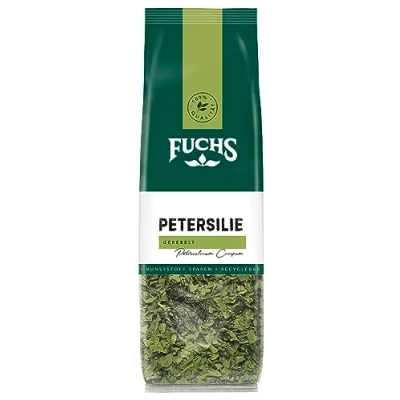 Abbildung von Fuchs Gewürze Petersilie gerebelt im recyclebaren Nachfüllbeutel 10 g