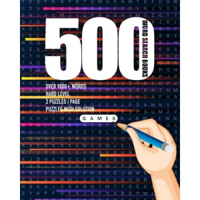 Abbildung von 500 Word Search Book: Wordsearch Books : The Big Book Of Puzzles Puzzle With Answer Keys Included Over 9,000 Hidden Words