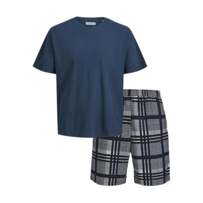 Abbildung von Jack &amp; Jones SET Nachtwäsche Set, Herren, Größe: Large, Blue wing teal