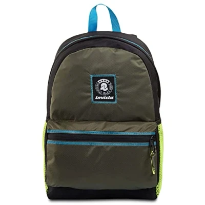 Abbildung von INVICTA BARLY Rucksack aus nachhaltigem Stoff, Praktisch &amp; Unisex, kompakt, Büro, Reise, Arbeit, Studium, Backpack, Daypack, italienisches Design, mehrfarbig