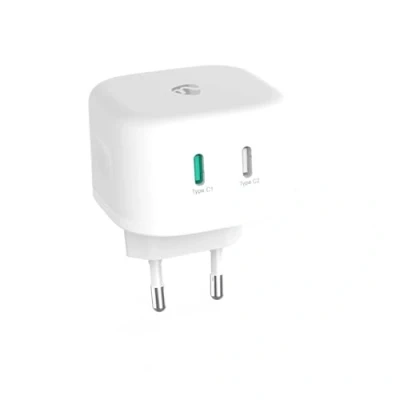 Abbildung von Netzladegerät 45 W GaN Schnellladefunktion 2.25 A / 3.0 Anzahl der Ausgänge: 2 2X USB C Automatische Spannungswahl