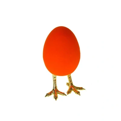 Abbildung von Werner Voß Ei auf Fuß orange 8,5x7x12,5 cm