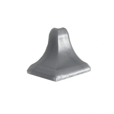 Abbildung von DQ PP 1x WINKELLEISTE AUßENECKE Aluminium Satin 13 x 13mm PVC Küchenleiste Arbeitsplatte Abschlussleiste Küchenabschlussleiste Wandabschlussleiste Tischplattenleisten