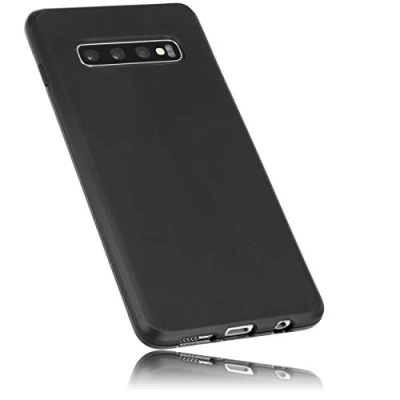 Abbildung von mumbi Hülle kompatibel mit Samsung Galaxy S10+ Handy Case Handyhülle, schwarz
