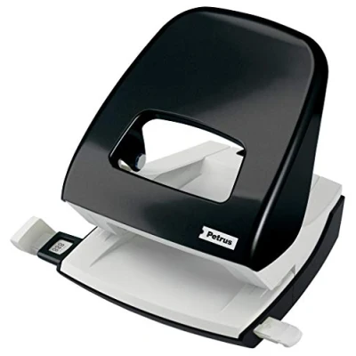 Abbildung von Petrus 296765 Metall Locher Rolle, Schwarz