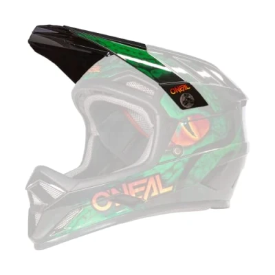 Abbildung von O&#039;NEAL Mountainbike Ersatzteile MTB Motocross Ersatzschirm für den BACKFLIP Helmet VIPER V.23 Spare Visor Schwarz Grün One Size