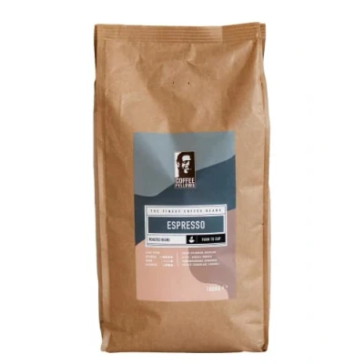 Abbildung von Coffee Fellows Espresso ganze Kaffee Bohnen Arabica &amp; Robusta Qualitäts Mischung Ideal für Vollautomaten und Siebträger (1 kg (1er Pack))