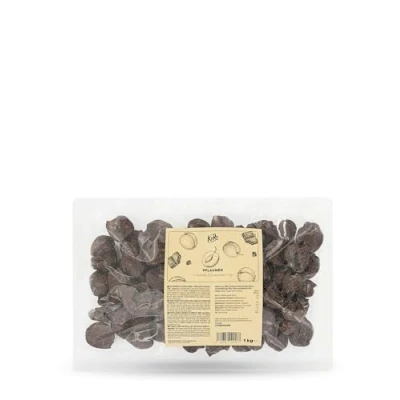 Abbildung von KoRo Pflaumen in dunkler Schokolade 1kg Vegan Zartbitterschokoladen Mantel Vorteilspackung