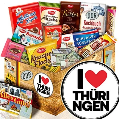 Abbildung von I Love Thüringen Geschenk DDR Schoko