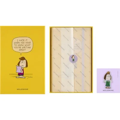 Abbildung von Moleskine Peanuts Patty Notizbuch limitierte Ausgabe, L/A5, liniert, fester Einband, Orange, mit Box