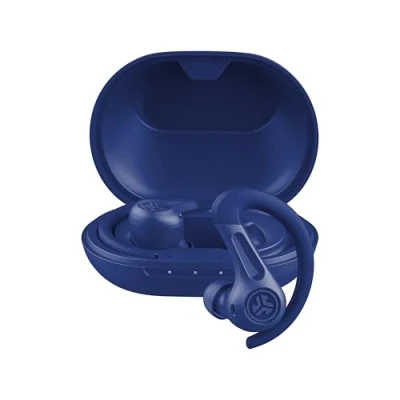 Abbildung von JLab JBuds Air Sport ANC 4 Kopfhörer In Ear, Sportkopfhörer Bluetooth, 60+ Std., Noise Cancelling True Wireless kabellos mit USB C Ladebox, IP66 schweißresistent, Multipoint, Kobalt