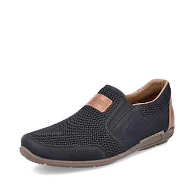 Abbildung von Rieker Slipper, Herren, Größe: 43, Schwarz Schuhe
