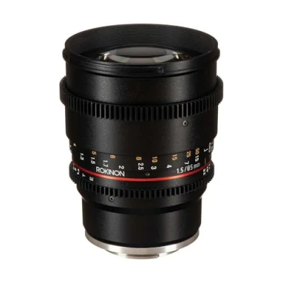 Abbildung von Rokinon Cine DS 85 mm T1.5 AS IF UMC Full Frame Objektiv für Canon EF, Sony E, schwarz, Size