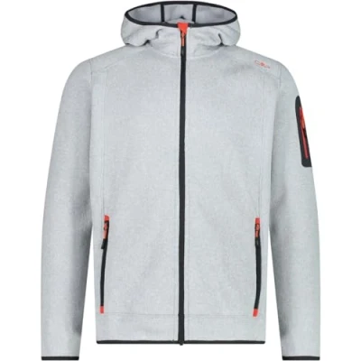 Abbildung von CMP Herrenjacke mit fester Kapuze, Aluminium Flamme, 58