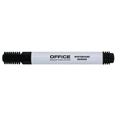Abbildung von OFFICE PRODUCTS Whiteboard Marker Boardmarker Basic/ Rundspitze 1 3 mm Strichbreite / Schwarz Trocken Abwischbar/ Nicht Toxische Tinte auf Alkoholbasis ohne Xsylen und Toluol Stück