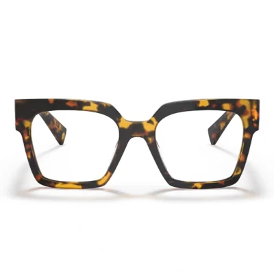 Abbildung von Miu Damen MU 04UV VAU1O1 Rahmen von BRILLEN Acetat Schildkröte Transparent Quadratisch Normal