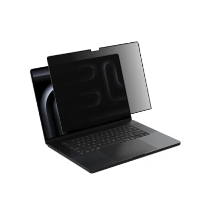 Abbildung von Belkin ScreenForce TruePrivacy Bildschirmschutz für MacBook Pro 16&quot; M1 3, entspiegelte Blickschutzfolie, Härtegrad 2H, mit haftendem Silikonrand, leicht anzubringen und zu entfernen, wiederverwendbar