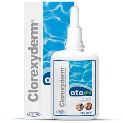 Abbildung von Clorexyderm Oto Più Ohrreiniger für Hunde und Katzen, 150 ml
