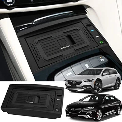 Abbildung von Singkin Kabelloses Ladegerät Auto für Opel Insignia B/MkII (Z18) 2018 2022, 15W Qi Schnellladendes Handy B Center Console Zubehörfeld, Geschenk Besitzer
