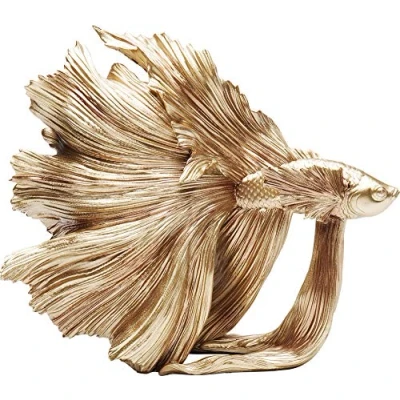 Abbildung von Kare Design Deko Figur Betta Fish, Gold, Objekt, Fisch, Handgefertigt, 27x24x14 cm (H/B/T)