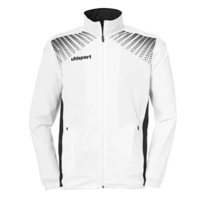 Abbildung von uhlsport Laufjacke für Kinder, Größe: 164, Weiß / schwarz