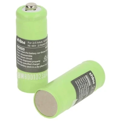 Abbildung von vhbw 2X NiMH Akku 400mAh (1.2V) kompatibel mit schnurlos Telefon, Festnetz Hagenuk Classico iDect X1, X1i, X11 ersetzt 2/3 AAA, GP40AAA, GP40AAAM, GP40AAAMC.