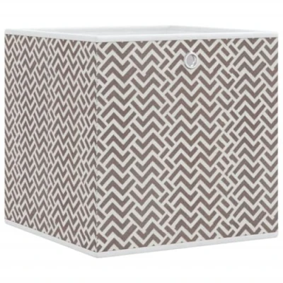 Abbildung von vidaXL Faltboxen 4 STK. Braun 32x32x32 cm Vlies