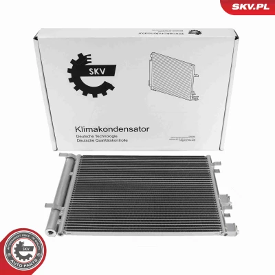 Abbildung von ESEN SKV 86SKV626 Klimakondensator mit Trockner Aluminium 511mm HYUNDAI: i20 I Schrägheck (PB) 1.4 CRDi, 1.6 CRDi 2008 2015