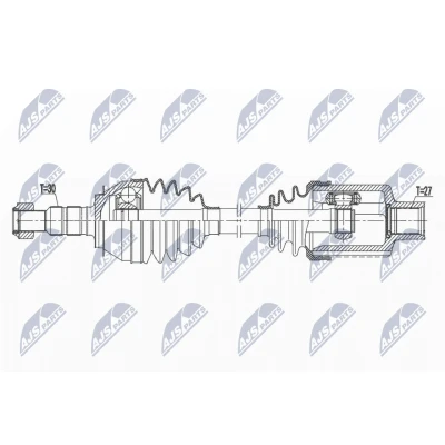 Abbildung von Antriebswelle NTY NPW PL 115